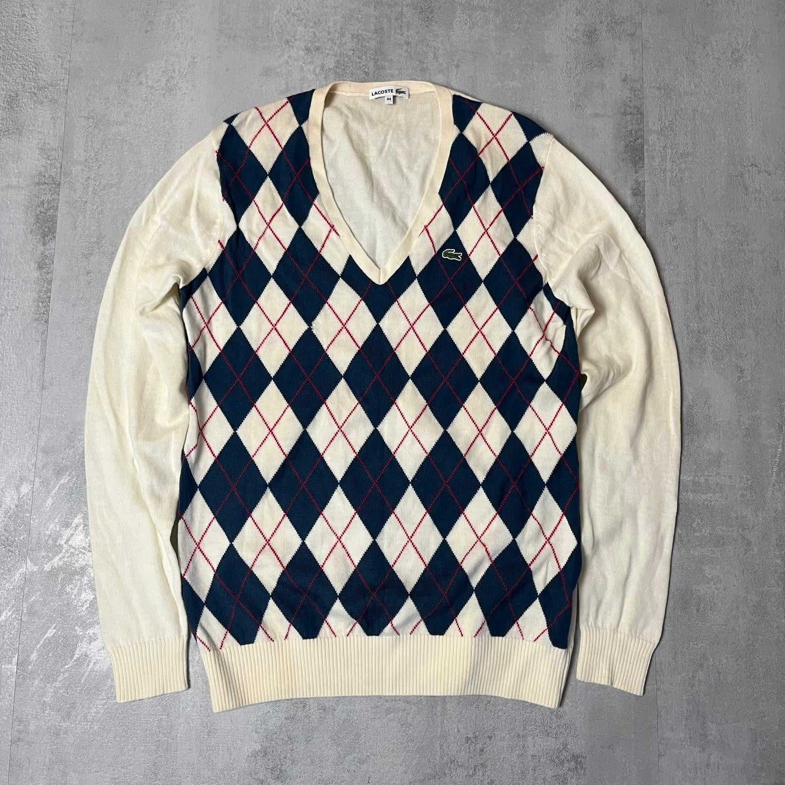 Lacoste Vintage Pullover Sweater Hoodie Größe S