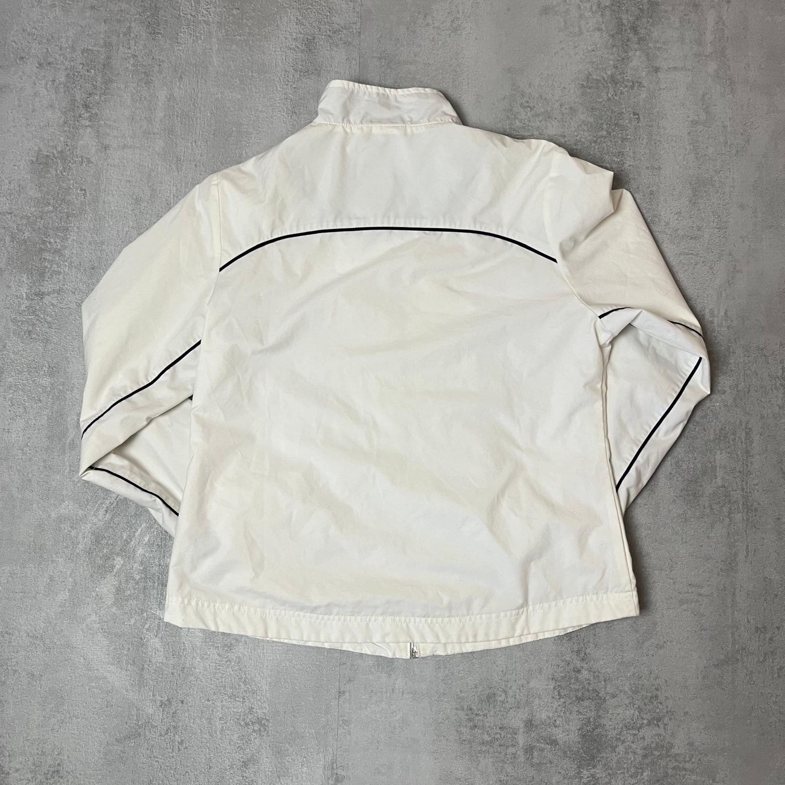 Nike Vintage Jacke Trackjacke Windbreaker Größe M Weiß