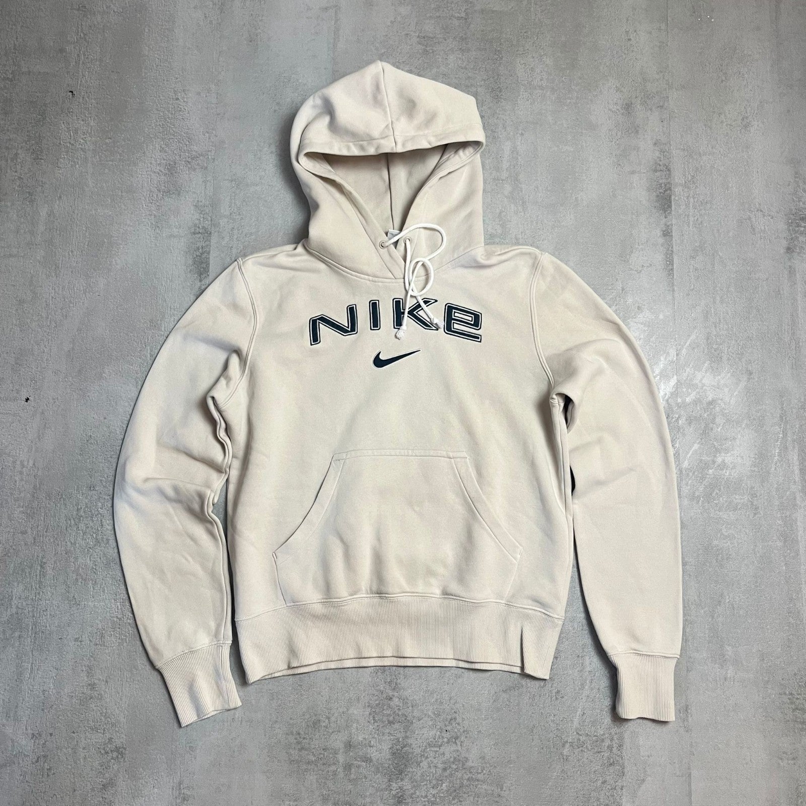 Nike Vintage Hoodie Pullover Weiß Größe S