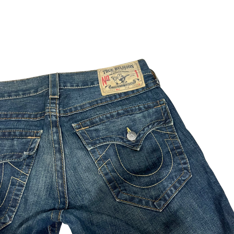 True Religion Billy Damen Shorts Größe 31