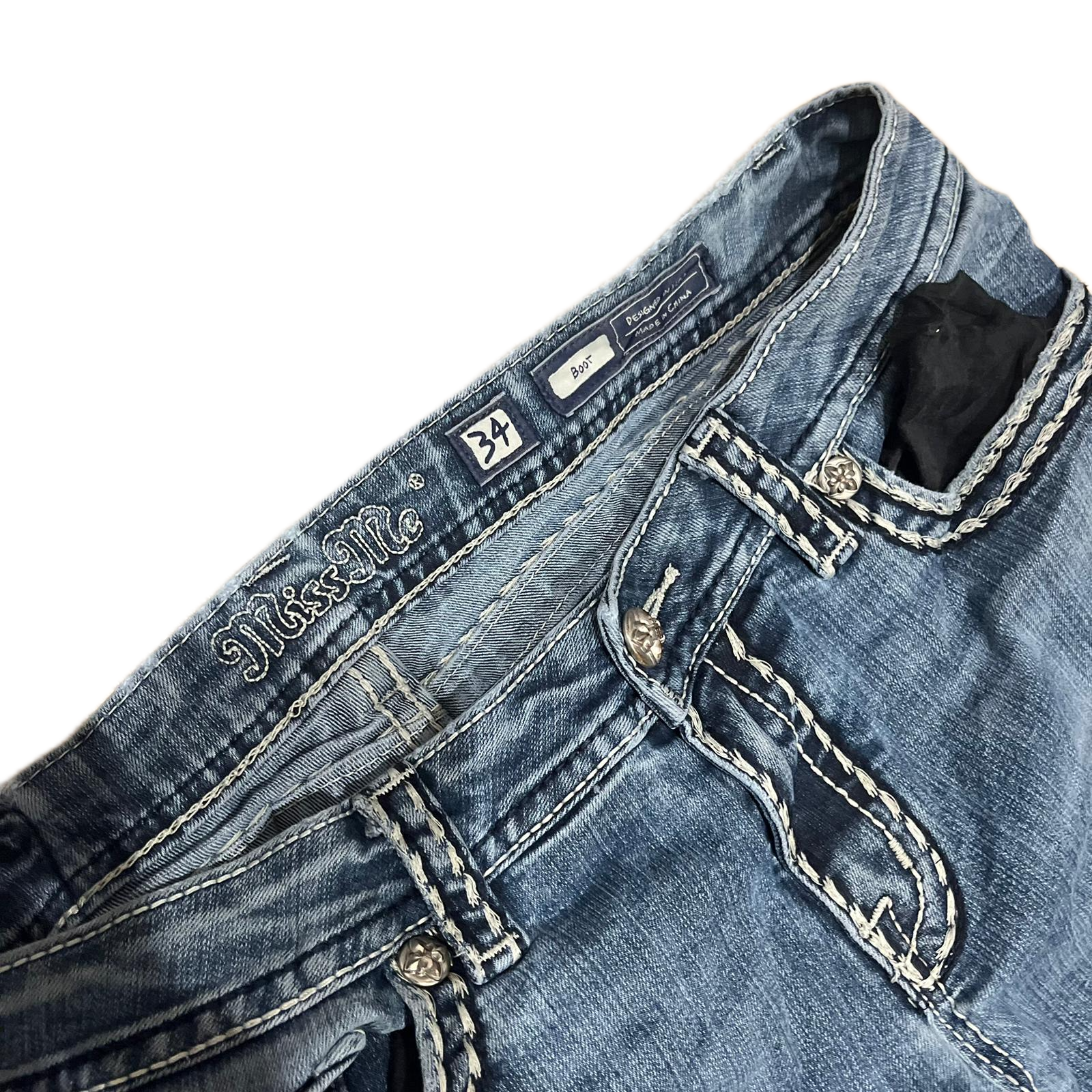 Miss Me Jeans Baggy Bootcut Größe 34