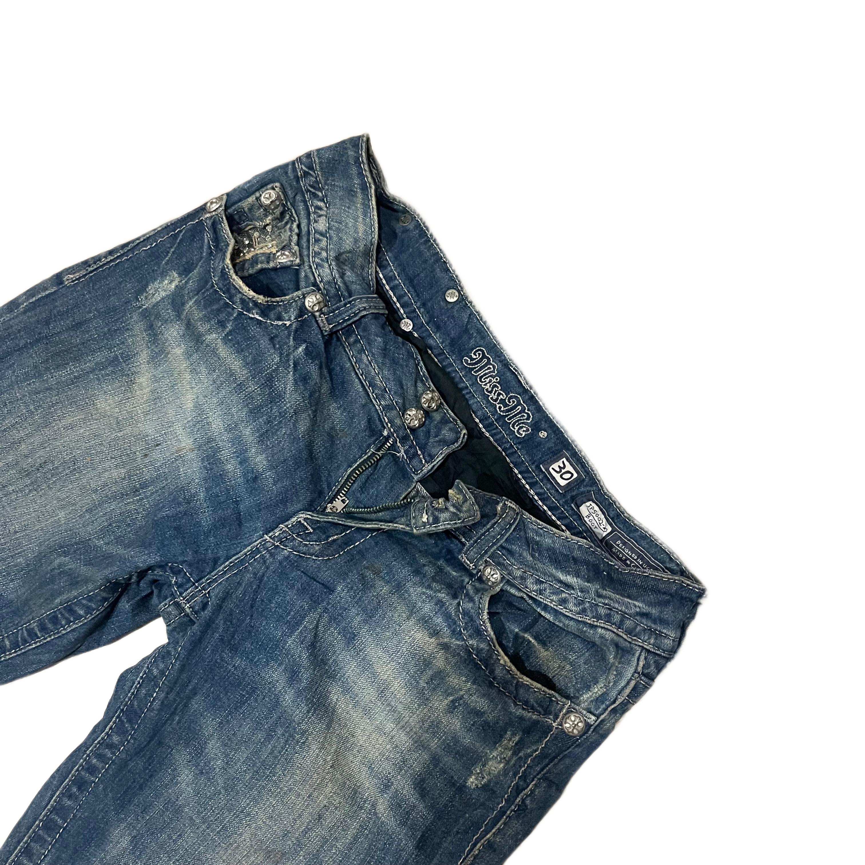 Miss Me Bootcut Flared Jeans Größe 30