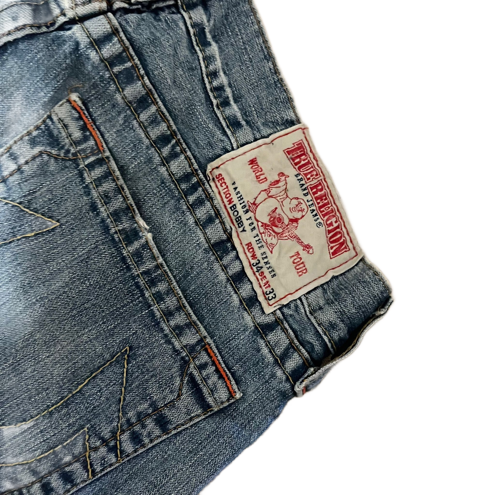 True Religion Bobby Jeans Größe 34x33